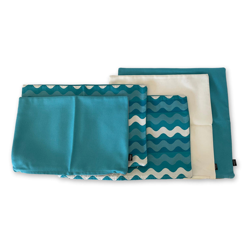 Aqua Set of 5 Covers