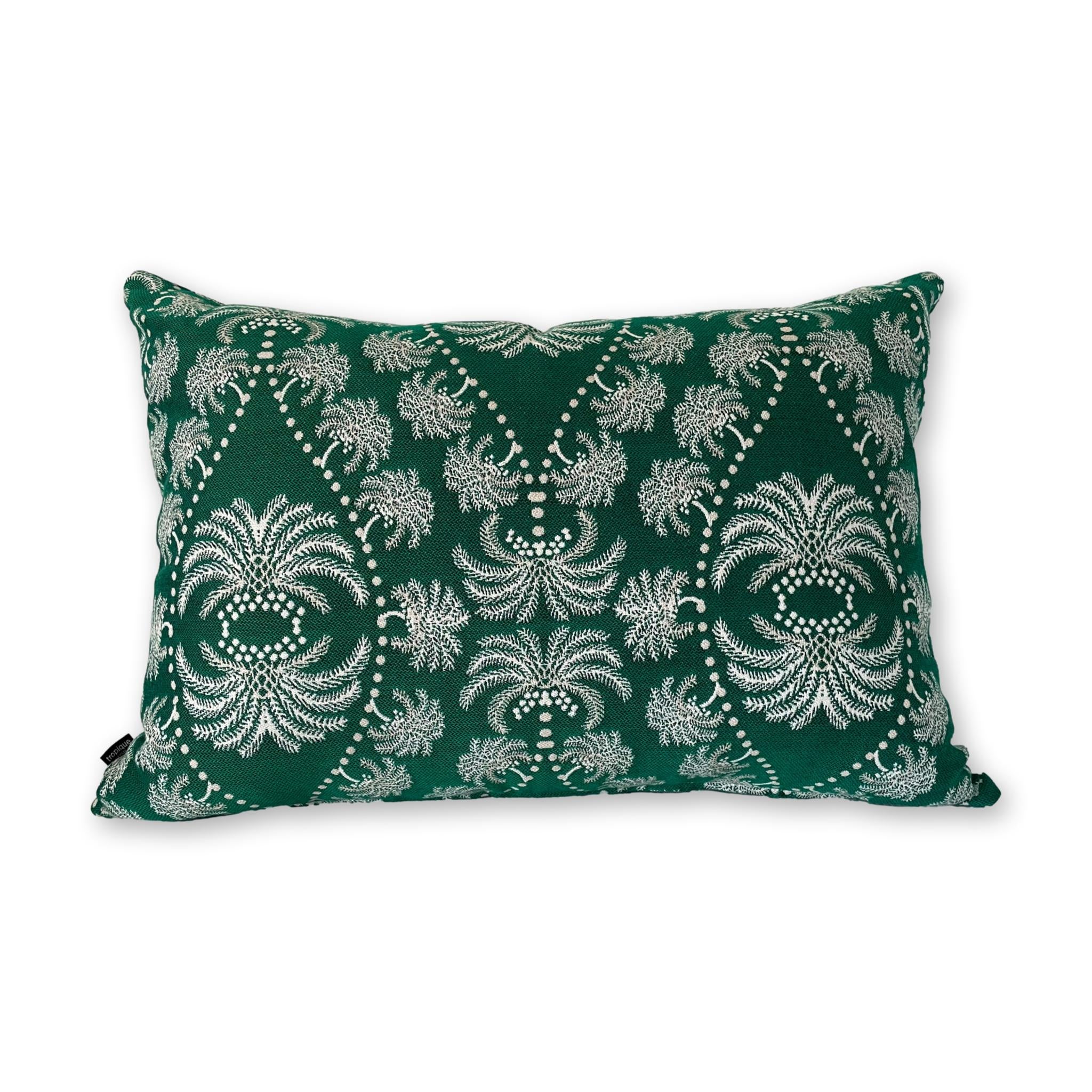 Lounger - Palm Paisley Emerald | Tropique Cushions