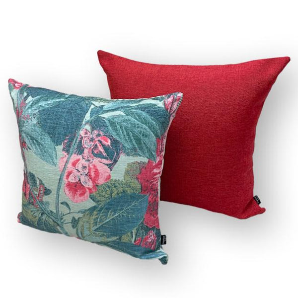 Botanical Red Set - Tropique Cushions